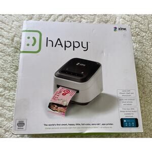 New Wireless Zink Happy Smart App Printer Zero Ink Technology iPhone / Android